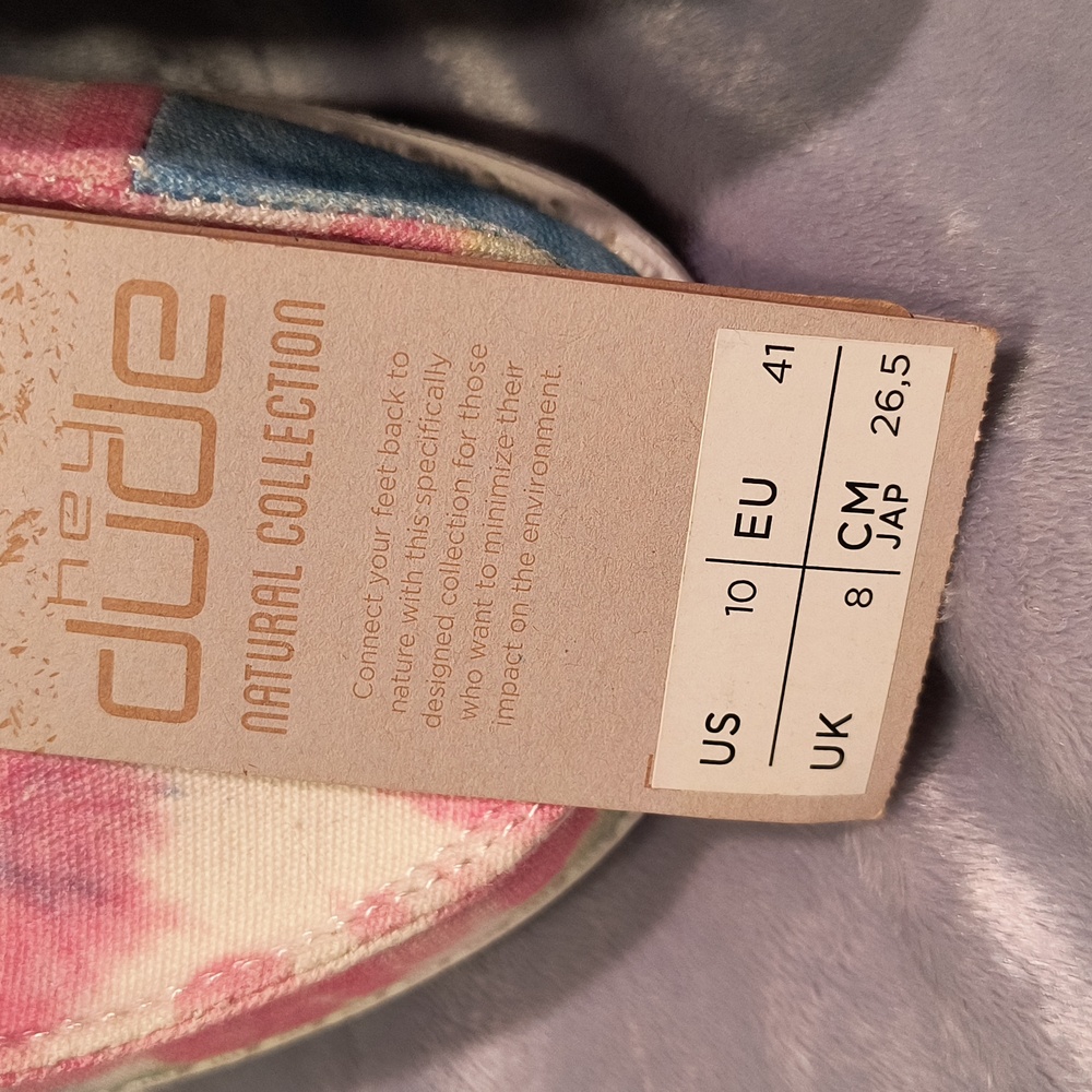 Hey Dude Women's Multicolor Tie-Dye Flats NWT - Picture 2 of 5